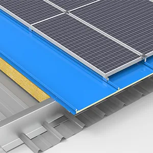 ضع اللوح الشمسي فوق المشابك