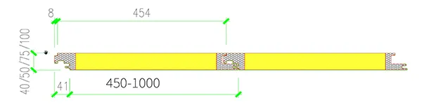 ألواح جدران ساندوتش بانل ببراغي ربط مخفية