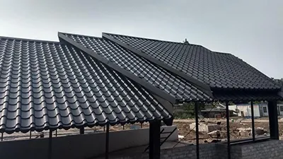 قرميد سقف معدني مطلية بألوان ذات طراز عتيق