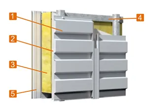 ألواح جدران معدنية ذات تثبيت مخفي