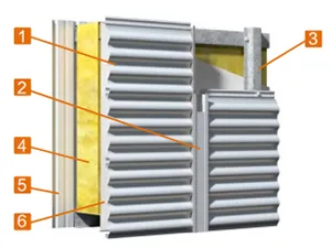 ألواح جدران معدنية ذات تثبيت مخفي